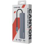 CANYON hub DS-17 6in1 4k USB-C Grey - Image 7