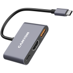 CANYON hub DS-4 3in1 USB-C Grey - Image 3