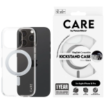 CARE by PanzerGlass Feature Case Transparent w. Silver Kickstand & MagSafe iPhone 16 Pro