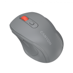 Canyon 6 buttons wireless 2.4Ghz mouse, MX8650A Sensor, DPI up to 1600,Injection case, 3 M life times left and right switches, 2xAAA battery, ABS material. Size: 105x71x40mm, Weight: 59g, Dark grey - Image 3