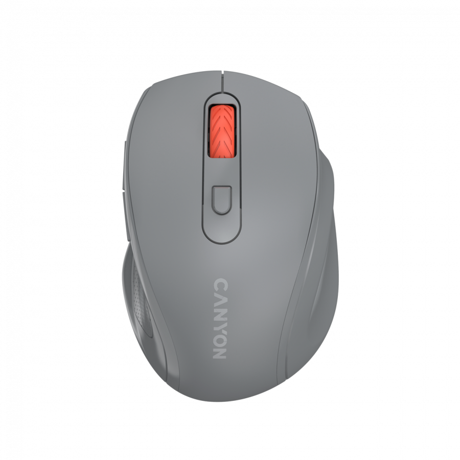 Canyon 6 buttons wireless 2.4Ghz mouse, MX8650A Sensor, DPI up to 1600,Injection case, 3 M life times left and right switches, 2xAAA battery, ABS material. Size: 105x71x40mm, Weight: 59g, Dark grey Canyon 6 buttons wireless 2.4Ghz mouse, MX8650A Sensor, DPI up to 1600,Injection case, 3 M life times left and right switches, 2xAAA battery, ABS material. Size: 105x71x40mm, Weight: 59g, Dark grey - Image 1