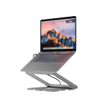 Canyon Laptop stands with hub, TYPE C F to HDMI2.0+2USB3.0+USBC3.0+RJ45+PD, TYEP C TO C cable 1m white with Emarker: HUSB332A, Material: Aluminum case+ABS+PS, Size: 245x240x27.2+/-0.3mm, Weight:1304g - Image 4