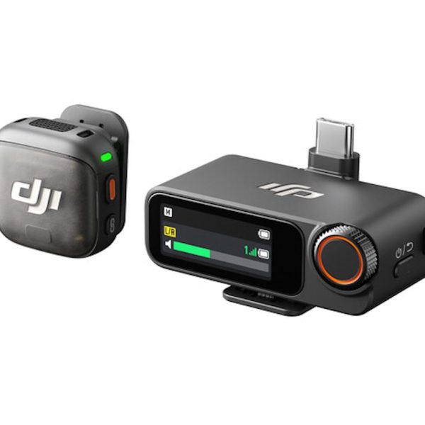 DJI Mic 3 (1 TX + 1 RX)Mikrofon,prenos do 250m,5.5h snimanja,48kHz 24 zvuk, 1x transmiter