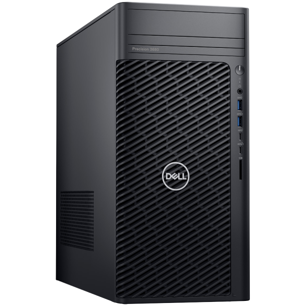 Dell Precision 3680 Tower, 1000W, Intel Core i9-14900K, 32GB (2x16GB) DDR5, M.2 1TB SSD, Intel Integrated, 2xDP, 4xUSB-C, 6xUSB-A, RJ-45, SD CR, Mouse/Kb, Win11Pro, 3Y POW