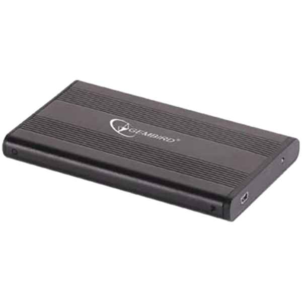 Drive Cabinet GEMBIRD EE2-U2S-1 (USB, support 2.5" HDD, Black), 1-pack