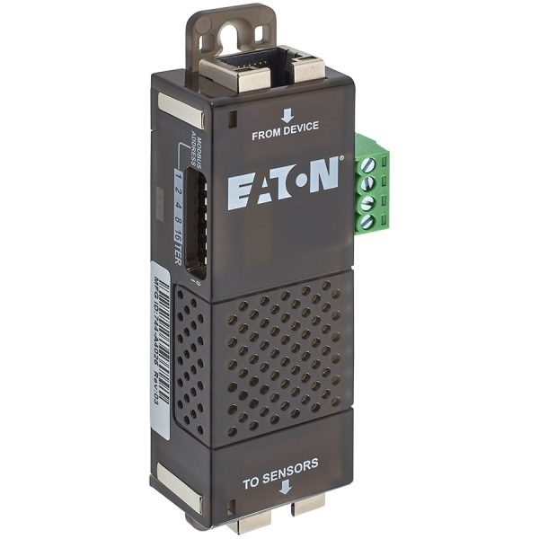 Eaton Environmental Monitoring Probe (EMP) Gen 2, provides one temperature, one humidity, and two dry-contact status data points. compatible with the UPS, Network-M2 and Eaton rack PDUs including G3 (firmware 4.x or later), G3HD and G3+