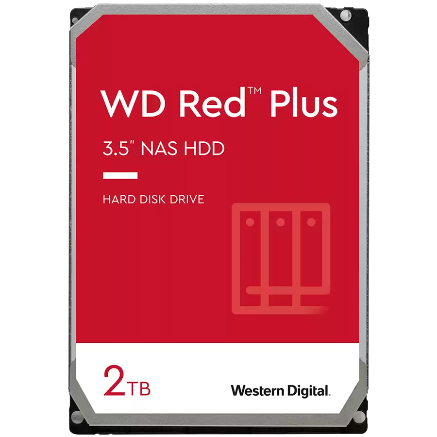 HDD NAS WD Red Plus 2TB CMR, 3.5'', 64MB, 5400 RPM, SATA, TBW: 180 HDD NAS WD Red Plus 2TB CMR, 3.5'', 64MB, 5400 RPM, SATA, TBW: 180 - Image 1
