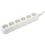 HOME Produžni kabl 6 utičnica 5m NV 6-5/WH/1.5 White