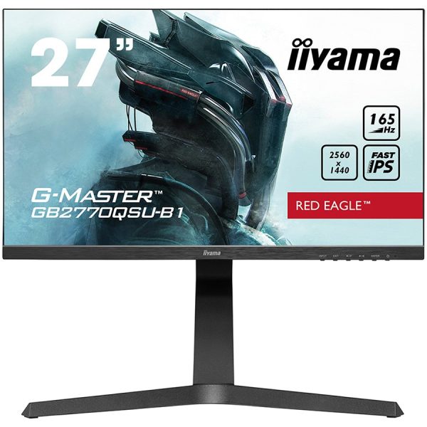 IIYAMA Monitor LED GB2770QSU-B6 27" Fast IPS Gaming 2560 x 1440 @180Hz 400 cd/m² 1200:1 0.2ms HDMI DP 4xUSB 3.2 	swivel, tilt, pivot (rotation both sides)