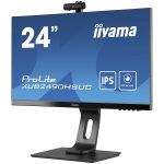 IIYAMA Monitor LED XUB2490HSUC-B1 24" ETE IPS, 1920x1080, Webcam 1080P Auto Focus, 13cm Height Adj. Stand, Pivot, 5ms, 250 cd/m², Speakers, HDMI, DisplayPort, USB2.0 port - Image 2