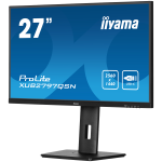 IIYAMA Monitor LED XUB2797QSN-B2 27" IPS 2560 x 1440 @100Hz 300 cd/m² 1300:1 1ms HDMI DP USB-C 65W RJ45 Daisy Chain USB Hub 3.2 height, swivel, tilt, pivot (rotation both sides), 3-side borderless design, matte finish - Image 3