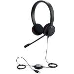 JABRA EVOLVE 20 MS Stereo USB Headband, Noise cancelling, USB connector, with mute-button and volume control on the cord, with foam ear cushion, Microsoft optimized - Image 3