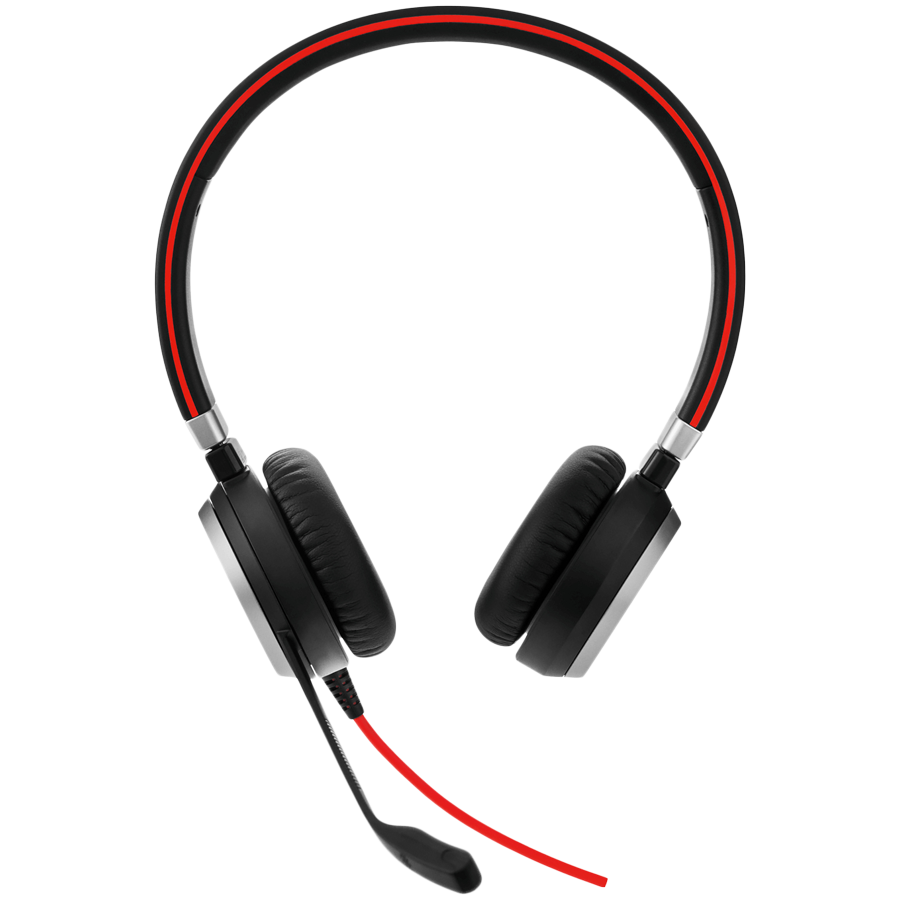 JABRA EVOLVE 40 UC Stereo USB Headband, Noise cancelling, USB and 3.5 jack connectivity, with mute-button and volume control on the cord, Busylight , Discret boomarm JABRA EVOLVE 40 UC Stereo USB Headband, Noise cancelling, USB and 3.5 jack connectivity, with mute-button and volume control on the cord, Busylight , Discret boomarm - Image 1