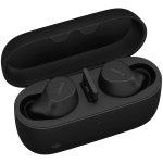 JABRA EVOLVE2 Buds MS, Cradle USB-A MS, Link 380 BT adapter USB-A MS, 30  cm USB-C to USB-A cable, Ear gels, wireless charging pad, warranty
