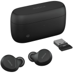 JABRA EVOLVE2 Buds MS, Cradle USB-A MS, Link 380 BT adapter USB-A MS, 30  cm USB-C to USB-A cable, Ear gels, wireless charging pad, warranty - Image 2
