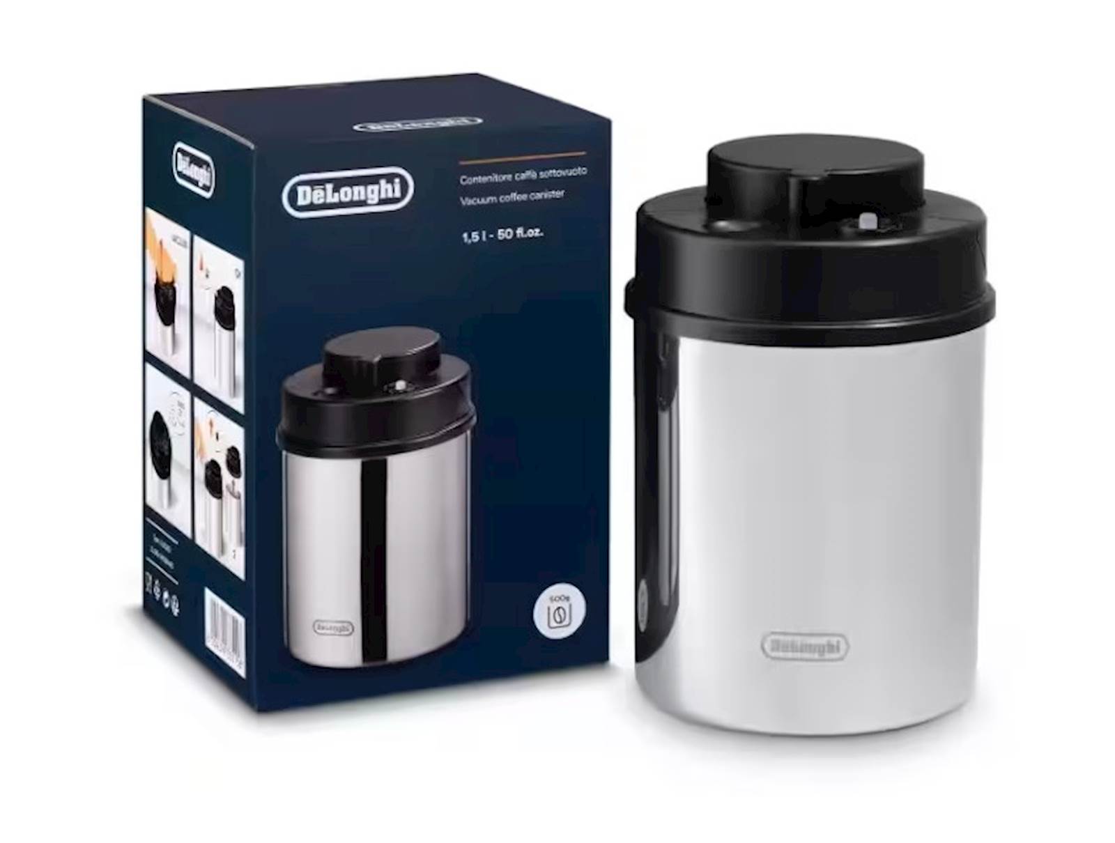 Kutija za kafu sa vakumom DeLonghi DLSC063 Kutija za kafu sa vakumom DeLonghi DLSC063 - Image 1
