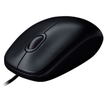 LOGITECH B100 Corded Mouse - BLACK - USB - B2B - Image 2
