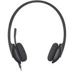 LOGITECH H340 Corded Headset - BLACK - USB - Image 2