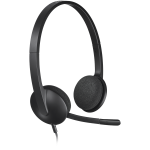 LOGITECH H340 Corded Headset - BLACK - USB - Image 3