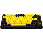 LORGAR KBP7075W, Wireless 75% Mechanical Gaming Keyboard Pro, Black/yellow, EN layout - Image 3