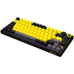 LORGAR KBP7075W, Wireless 75% Mechanical Gaming Keyboard Pro, Black/yellow, EN layout - Image 7