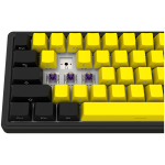 LORGAR KBP70MW, Wireless 65% Mechanical Gaming Keyboard Pro, Black/yellow, EN layout - Image 8