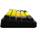 LORGAR KBP70MW, Wireless 65% Mechanical Gaming Keyboard Pro, Black/yellow, EN layout - Image 4