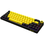 LORGAR KBP70MW, Wireless 65% Mechanical Gaming Keyboard Pro, Black/yellow, EN layout - Image 2