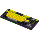 LORGAR KBP70TKLW, Wireless TKL Mechanical Gaming Keyboard Pro, Black/yellow, EN layout - Image 7