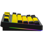 LORGAR KBP70TKLW, Wireless TKL Mechanical Gaming Keyboard Pro, Black/yellow, EN layout - Image 4