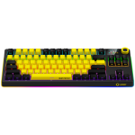 LORGAR KBP70TKLW, Wireless TKL Mechanical Gaming Keyboard Pro, Black/yellow, EN layout - Image 3