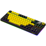 LORGAR KBP70TKLW, Wireless TKL Mechanical Gaming Keyboard Pro, Black/yellow, EN layout - Image 2