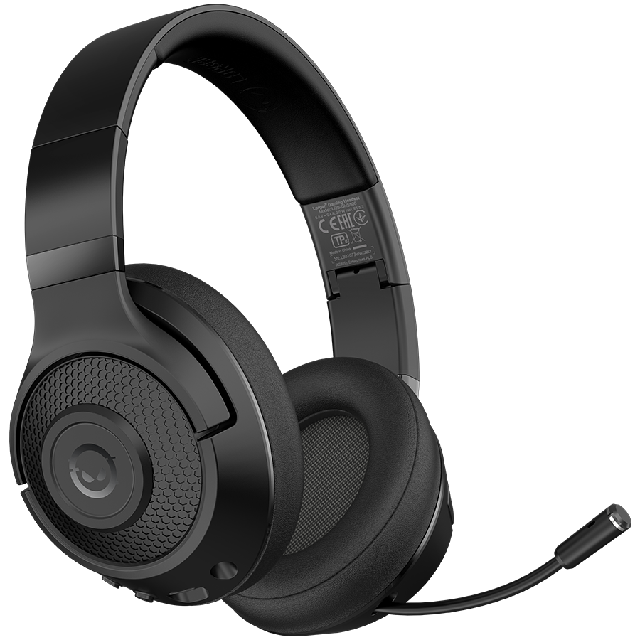 LORGAR Noah 500, Wireless Gaming headset with microphone, JL7006, BT 5.3, battery life up to 58 h (1000mAh), USB (C) charging cable (0.8m), 3.5 mm AUX cable (1.5m), size: 195*185*80mm, 0.24kg, black LORGAR Noah 500, Wireless Gaming headset with microphone, JL7006, BT 5.3, battery life up to 58 h (1000mAh), USB (C) charging cable (0.8m), 3.5 mm AUX cable (1.5m), size: 195*185*80mm, 0.24kg, black - Image 1