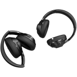 LORGAR Noah 500, Wireless Gaming headset with microphone, JL7006, BT 5.3, battery life up to 58 h (1000mAh), USB (C) charging cable (0.8m), 3.5 mm AUX cable (1.5m), size: 195*185*80mm, 0.24kg, black - Image 4