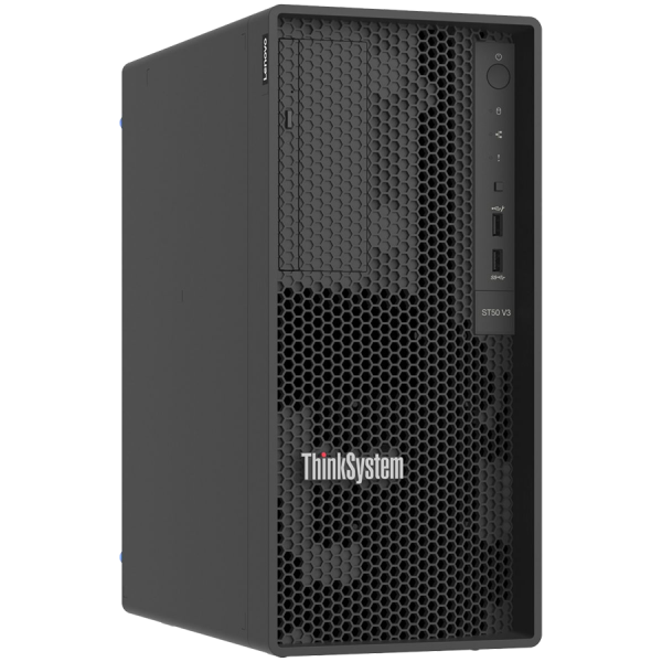 Lenovo ThinkSystem ST50 V3,Intel Xeon 6315P (4C 2.8GHz 55W), 1x32GB TruDDR5 5600MHz (2Rx8) ,SW RAID,1x500W Platinum,3yr warranty
