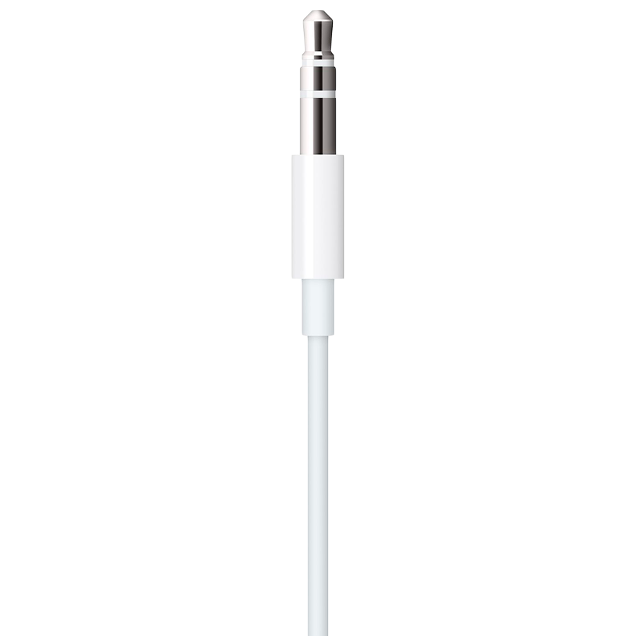 Lightning to 3.5 mm Audio Cable (1.2m) - White, Model A1879 Lightning to 3.5 mm Audio Cable (1.2m) - White, Model A1879 - Image 1
