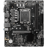 MSI PRO H610M-G LGA 1700 Intel H610 SATA 6Gb/s Micro ATX Motherboard 2x DDR5 PCI-E x16 slot M.2 Intel I219V1Gbps LAN EZ Debug LED