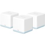 Mercusys Halo H30G(3-pack) AC1300 Whole Home Mesh Wi-Fi System, 400 Mbps at 2.4 GHz + 867 Mbps at 5 GHz, 2× Internal Antennas, 2× Gigabit Ports per Unit (WAN/LAN auto-sensing), MERCUSYS APP, Router/AP Mode, One Unified Network, up to 100 devices