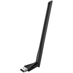 Mercusys MA30H AC1300 High Gain Wi-Fi USB Adapter, 400 Mbps at 2.4 GHz + 867 Mbps at 5 GHz, 1× High Gain External Antenna, USB 2.0, MU-MIMO, WPA3, Plug and Play, Adjustable Multi-Directional Antenna