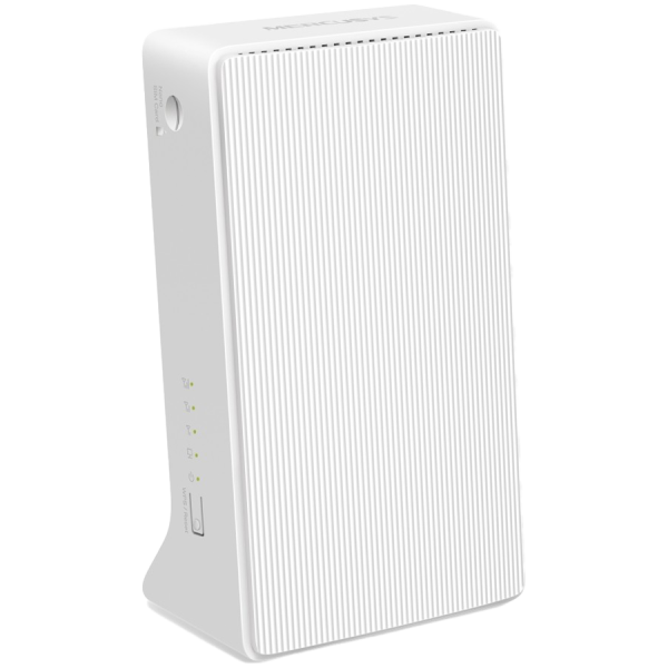 Mercusys MB130-4G AC1200 Wi-Fi 4G LTE Router, Build-In 150Mbps 4G LTE Modem, 300 Mbps at 2.4 GHz, 867 Mbps at 5 GHz, 4G Cat4 150/50 Mbps, Internal Antennas,  Extra 3G/4G Antenna Ports, 1× 10/100 Mbps LAN Port, 1× 10/100 Mbps WAN/LAN Port