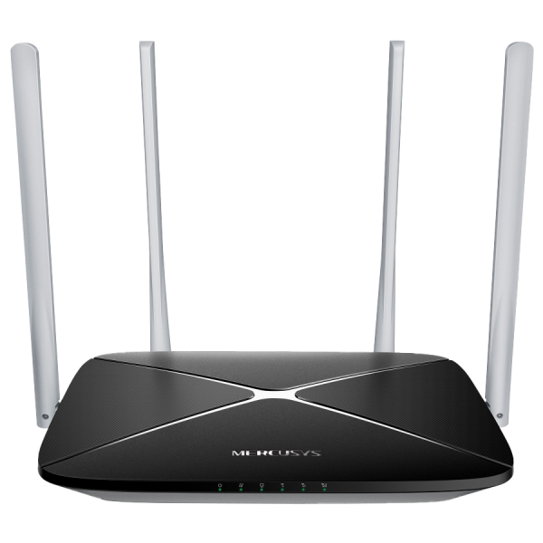 Mercusys MB135-4G AC1200 Wi-Fi 4G LTE Router, Build-In 150Mbps 4G LTE Modem, 300 Mbps at 2.4 GHz, 867 Mbps at 5 GHz, 4G Cat4 150/50 Mbps, Internal Antennas,  Extra 3G/4G Antenna Ports, 1x 10/100 Mbps LAN Port, 1x 10/100 Mbps WAN/LAN Port