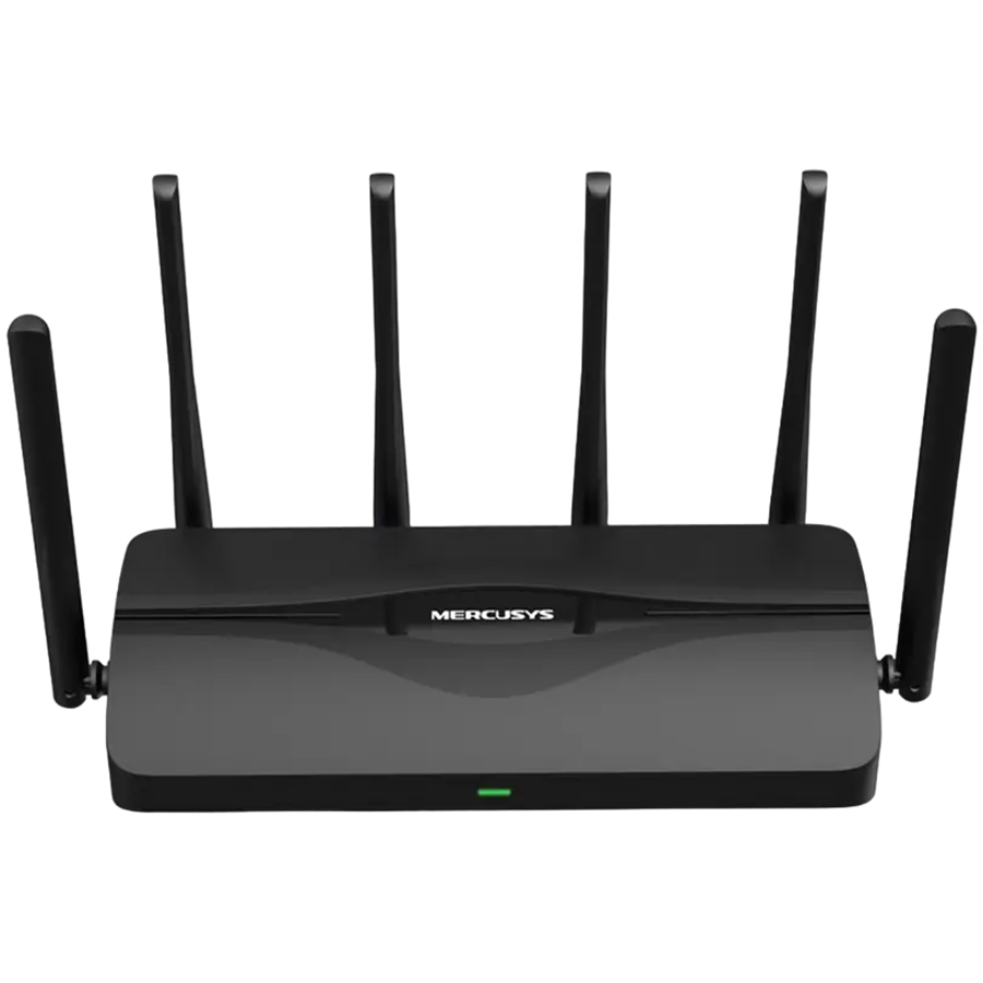 Mercusys MR47BE BE9300 Tri-Band Wi-Fi 7 Router, 574 Mbps at 2.4 GHz + 2880 Mbps at 5 GHz + 5760 Mbps at 6 GHz, 6× External Antennas, 1× 2.5 Gbps WAN port + 3× 2.5 Gbps LAN ports, MLO, 4096-QAM, OFDMA, 300+ devices, Beamforming, WPA3, MU-MIMO Mercusys MR47BE BE9300 Tri-Band Wi-Fi 7 Router, 574 Mbps at 2.4 GHz + 2880 Mbps at 5 GHz + 5760 Mbps at 6 GHz, 6× External Antennas, 1× 2.5 Gbps WAN port + 3× 2.5 Gbps LAN ports, MLO, 4096-QAM, OFDMA, 300+ devices, Beamforming, WPA3, MU-MIMO - Image 1