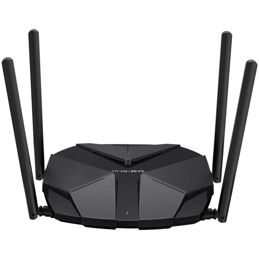 Mercusys MR85X AX3000 Dual-Band Wi-Fi 6 Router, 574 Mbps at 2.4 GHz + 2402 Mbps at 5 GHz, 4x Fixed External Antennas, 3x Gigabit LAN Ports, 1x 2.5Gbps WAN Port, 1024-QAM, OFDMA, HE160, MERCUSYS APP, Router/Access Point Mode, Smart Connect Mercusys MR85X AX3000 Dual-Band Wi-Fi 6 Router, 574 Mbps at 2.4 GHz + 2402 Mbps at 5 GHz, 4x Fixed External Antennas, 3x Gigabit LAN Ports, 1x 2.5Gbps WAN Port, 1024-QAM, OFDMA, HE160, MERCUSYS APP, Router/Access Point Mode, Smart Connect - Image 1