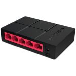 Mercusys MS105G 5-Port 10/100/1000 Mbps Desktop Switch, 5 x 10/100/1000 Mbps RJ-45 ports with auto MDI/MDIX supported, compact design, Plug and Play, Green Ethernet, Plastic Case - Image 2