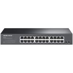 Mercusys MS124GS 24-Port Gigabit Desktop/Rackmount Switch, 24x Gigabit RJ45 Ports, 1U 13-inch Rack-mountable Steel Case, Isolation Mode,Loop Prevention,Plug and Play