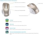 Miš ASUS MW202 Silent Wireless Mouse, tihi, bežični, zlatni - Image 3