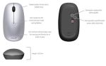 Miš Asus MW201C, Bluetooth in 2,4GHz, bežični, sivi - Image 3