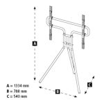 NOSAČ HAMA FIX ZA TV, 65IN, 3 STAR, CRNI - Image 5