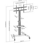 Nosač REFLECTA TV stand Elegant 86P-Shelf - Image 9