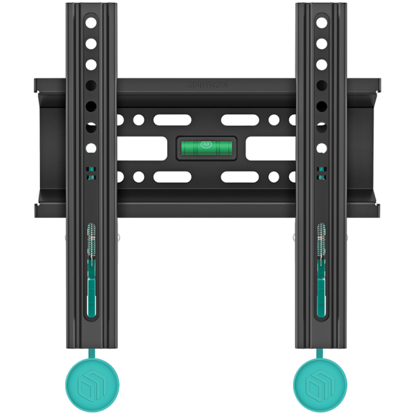ONKRON Fixed TV Wall Mount for 17 to 43-inch Flat Panel TVs Digital Panels 30 kg, Black